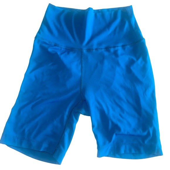 Outdoor Voices Gulf Blue Athletic Workout LightForm Bike Shorts Size Small - Picture 1 of 11